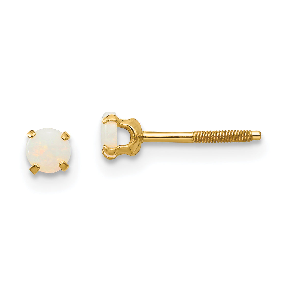 14k Madi K 3mm Opal Earrings Main image
