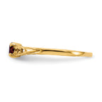 14k Madi K 3mm Garnet Birthstone Baby Ring