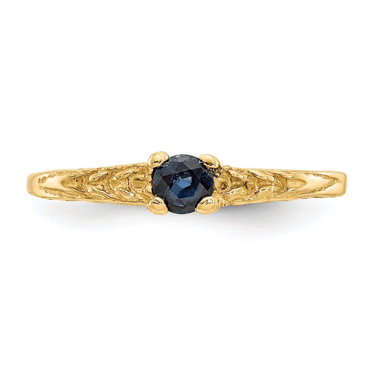 14k Madi K 3mm Sapphire Birthstone Baby Ring - 3