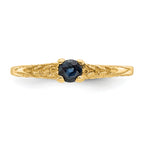 14k Madi K 3mm Sapphire Birthstone Baby Ring