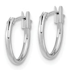 Hoop Earrings in 14K White Gold, 11mm