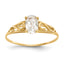 14k Madi K Synthetic White Spinel Ring
