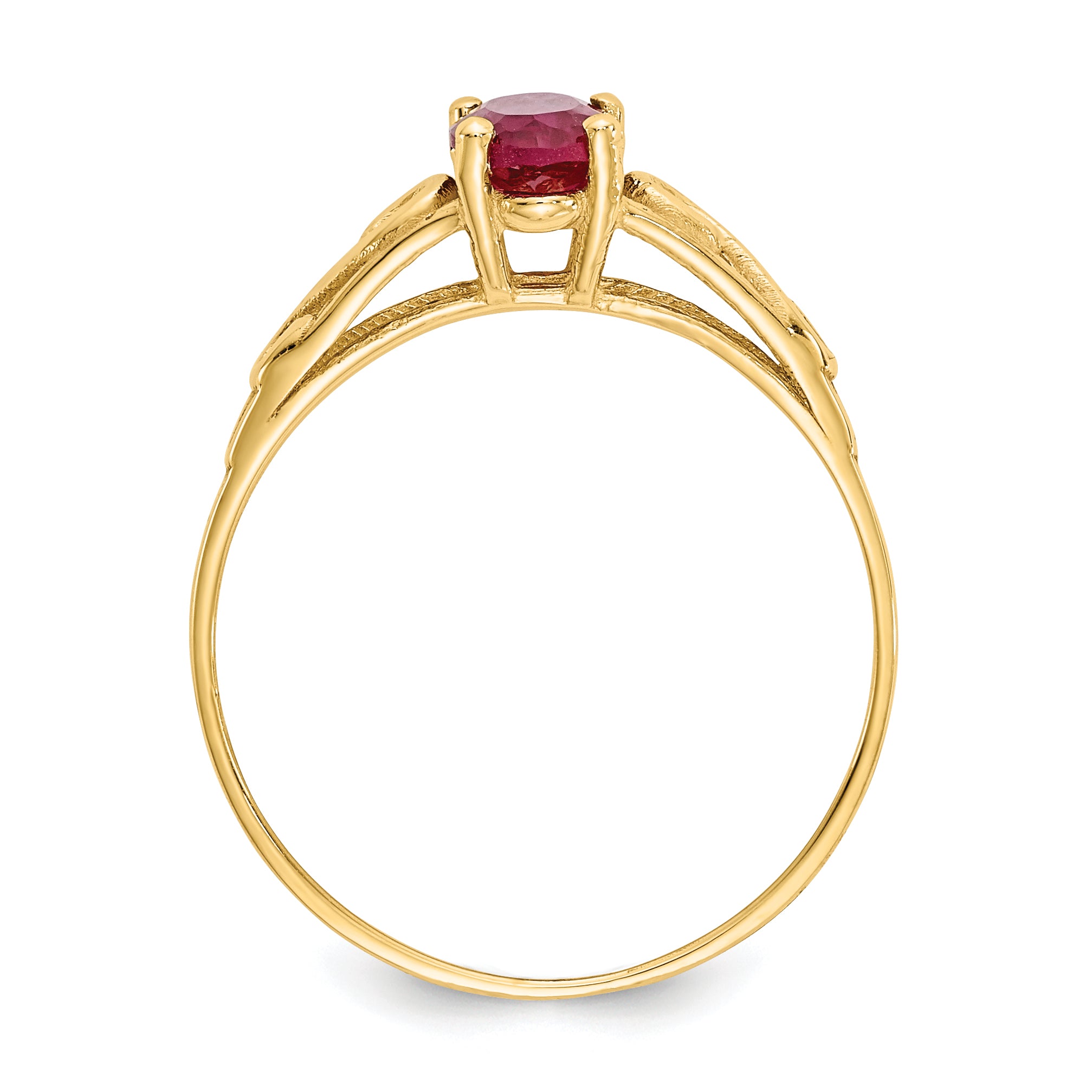 14k Madi K Synthetic Ruby Ring