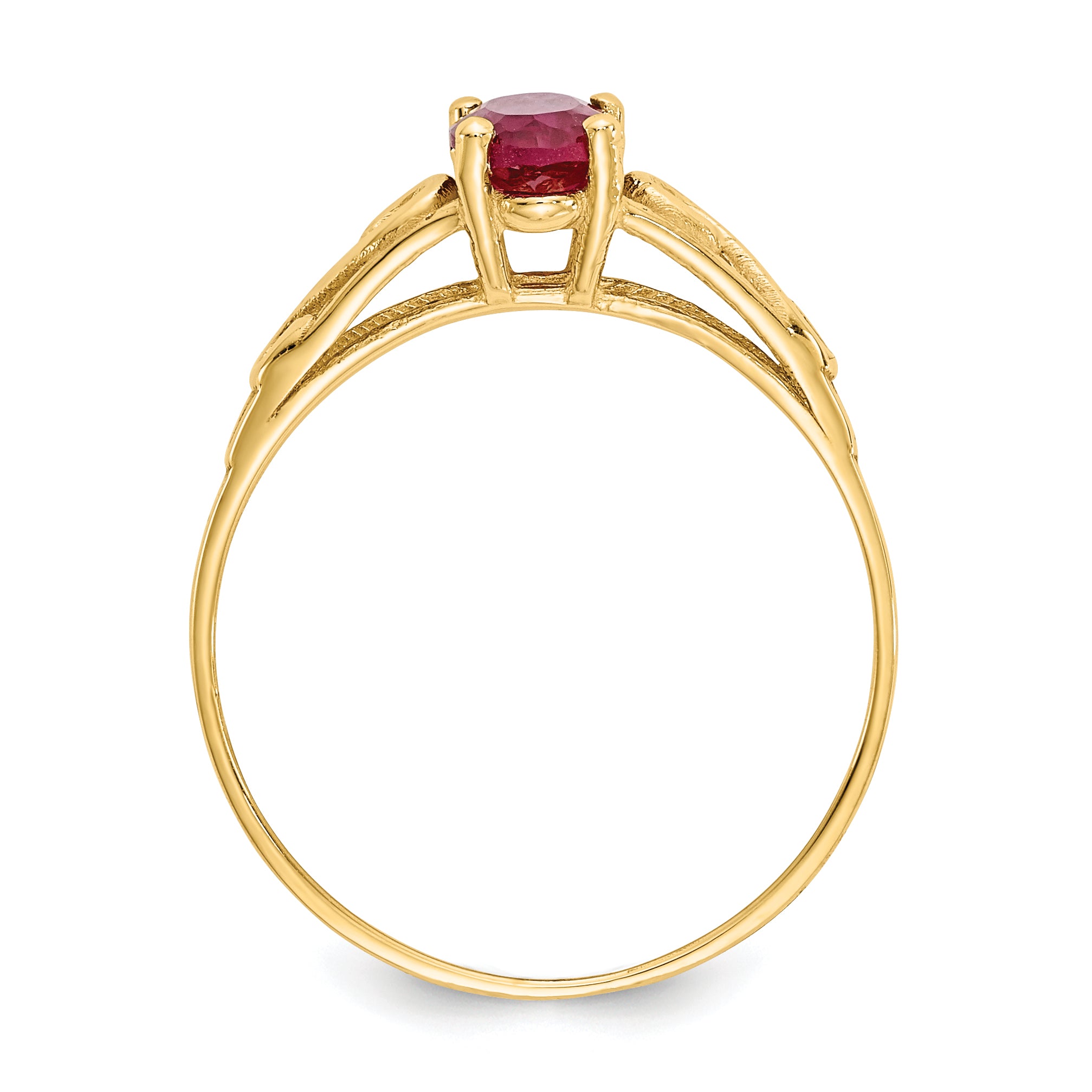 14k Madi K Synthetic Ruby Ring Secondary image