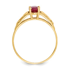 14k Madi K Synthetic Ruby Ring