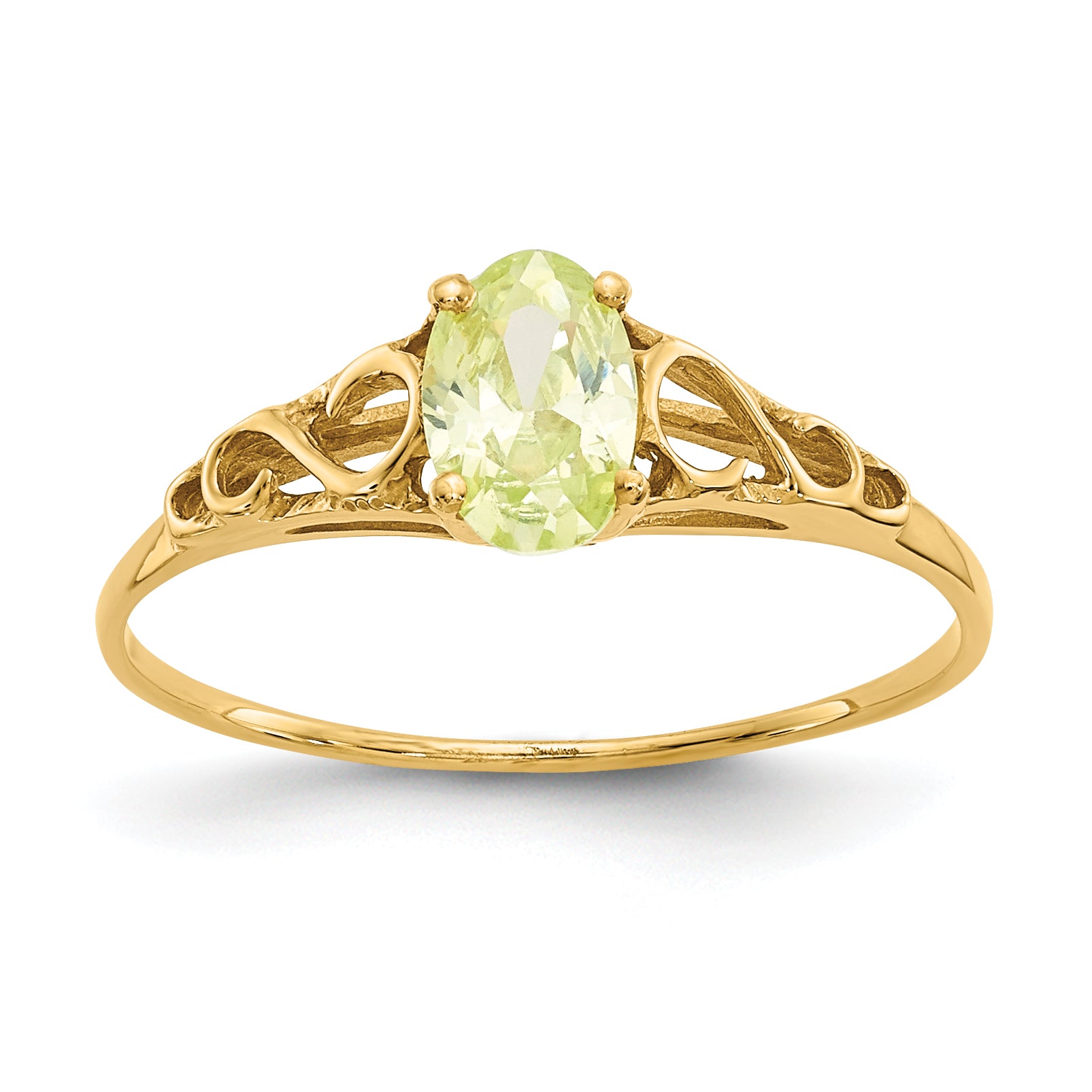 14k Madi K Synthetic Peridot Ring Main image