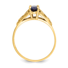 14k Madi K Synthetic Sapphire Spinel Ring