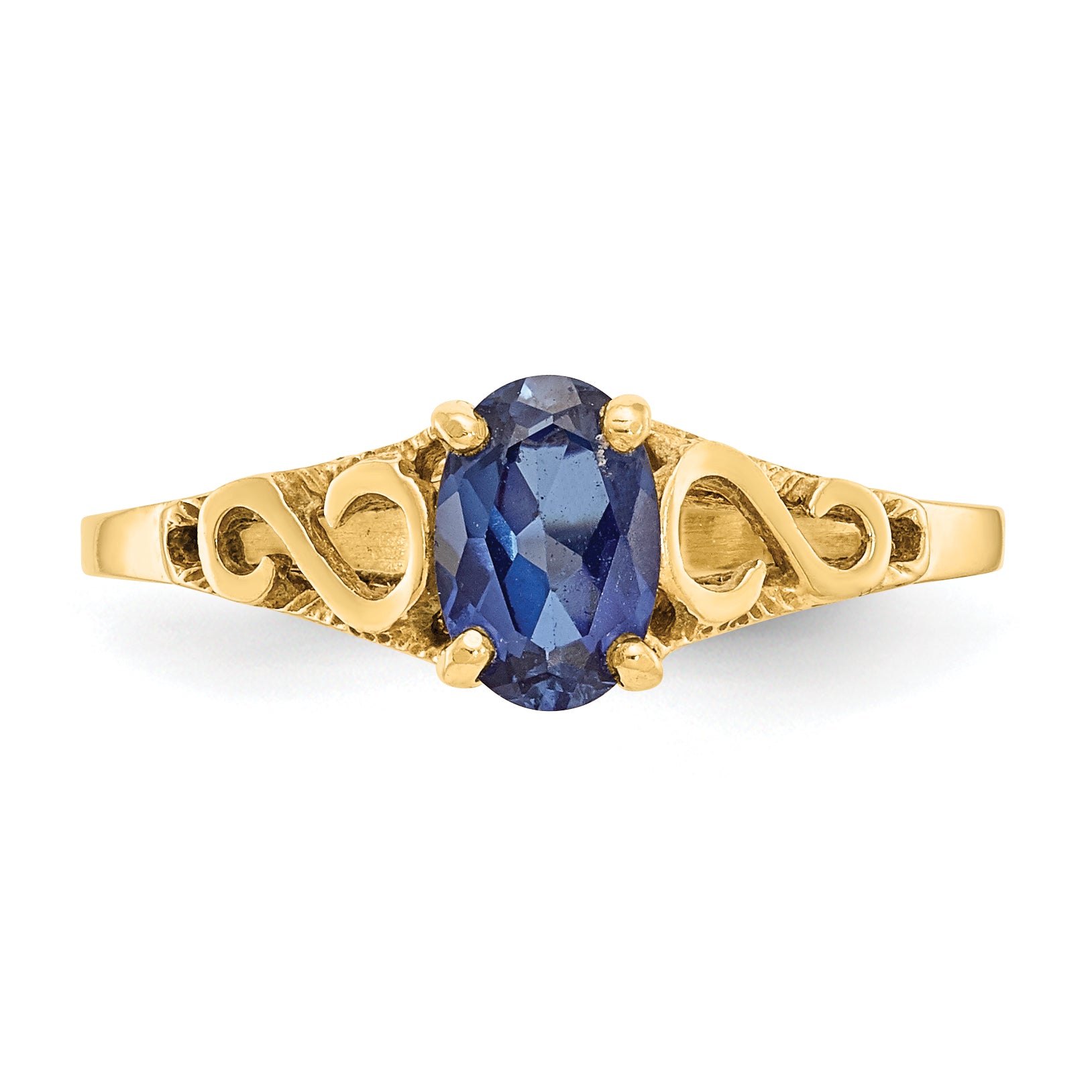 14k Madi K Synthetic Sapphire Spinel Ring - 5