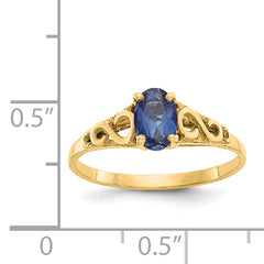 14k Madi K Synthetic Sapphire Spinel Ring