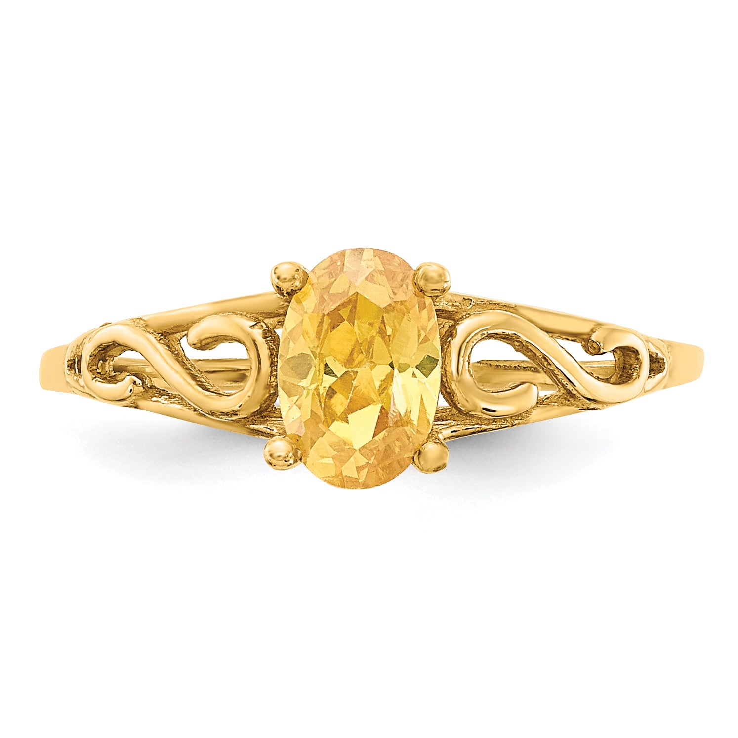 14k Madi K Synthetic Citrine Ring