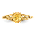 14k Madi K Synthetic Citrine Ring