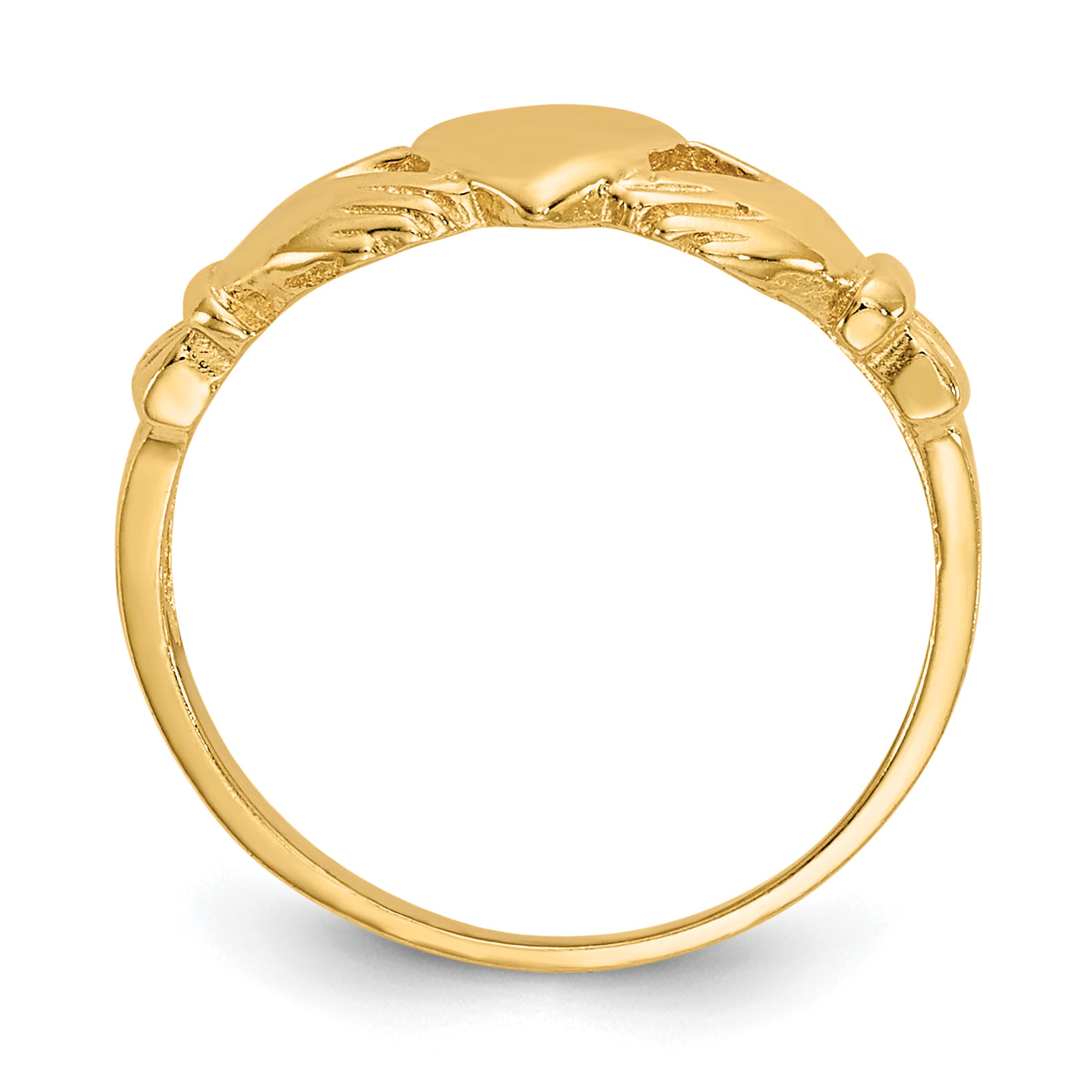 14k Madi K Claddagh Baby Ring Secondary image
