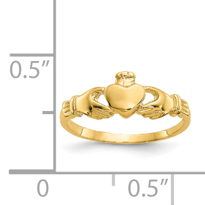 14k Madi K Claddagh Baby Ring