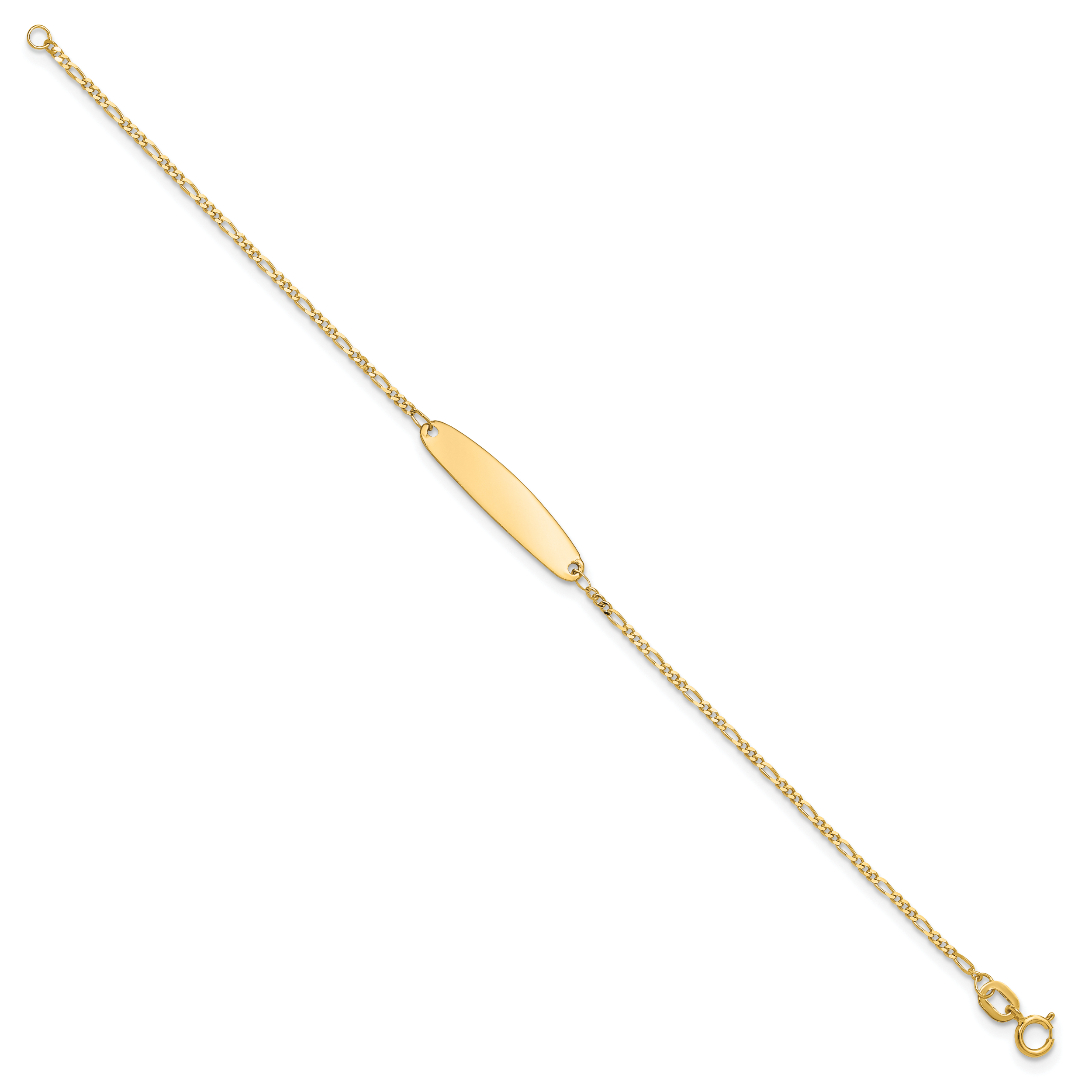 14k Madi K Figaro Baby Oval ID Bracelet Secondary image