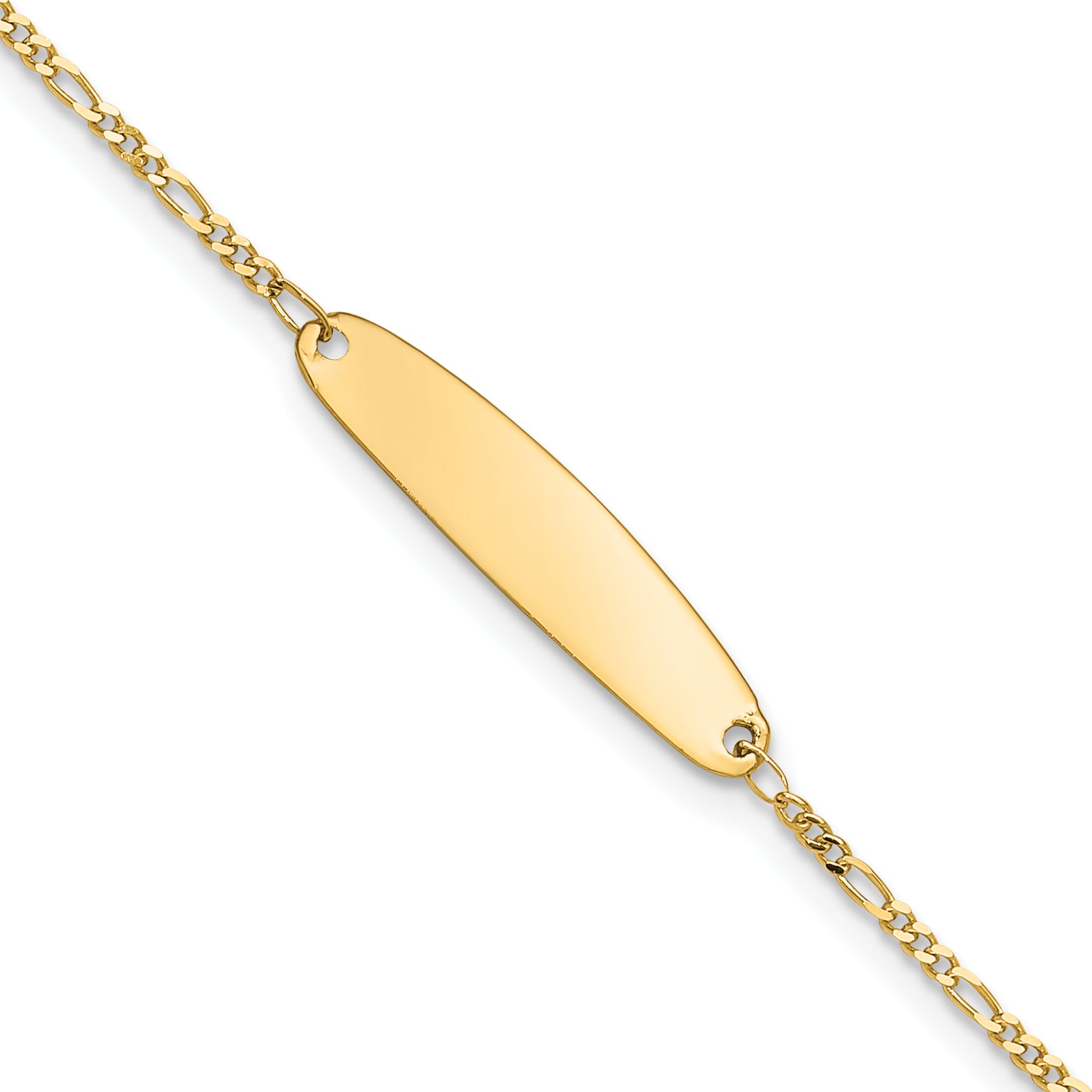 14k Madi K Figaro Baby Oval ID Bracelet Main image