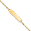 14k Madi K Figaro Baby Oval ID Bracelet
