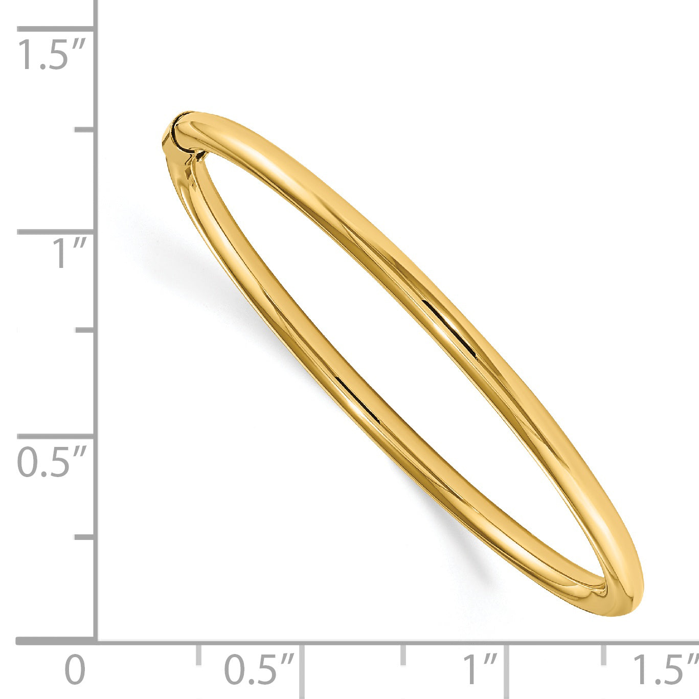 14k Madi K 2.5mm Slip-on Baby Bangle Secondary image