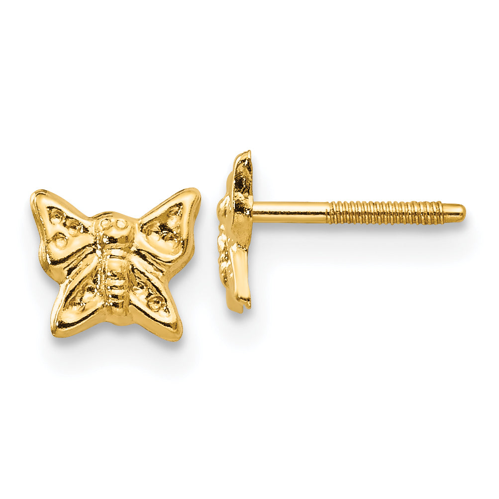 14k Madi K Butterfly Screwback Earrings Main image