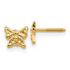 14k Madi K Butterfly Screwback Earrings