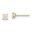 14k Madi K 3mm Square CZ Basket Set Stud Earrings