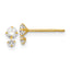 14k Madi K CZ Children's Post Earrings