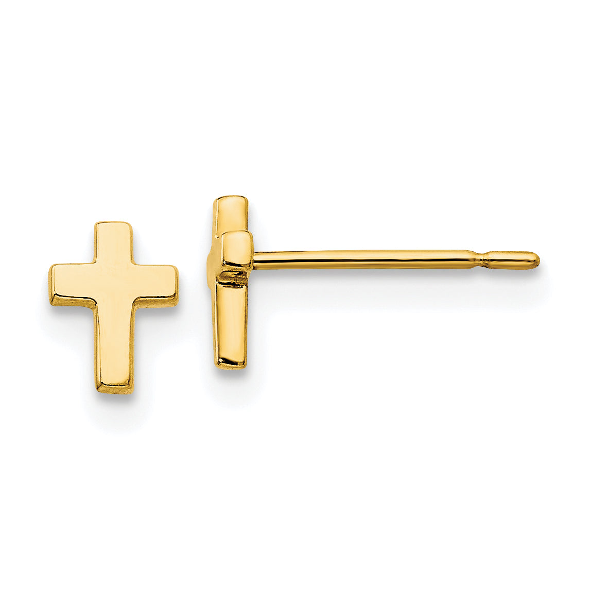 14k Madi K Children's Cross Post Earrings Main image