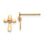 14k Yellow & Rose Gold Madi K Children's Cross Heart Post Earrings
