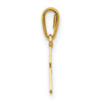 14K Gold Children's Cross Pendant Solid Casted Design by Sophia Jewelers