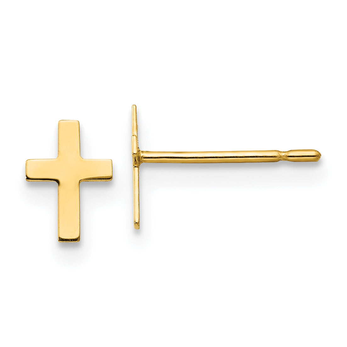 14k Madi K Children's Cross Post Earrings Main image