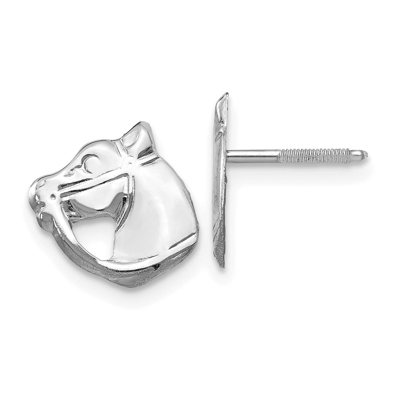 14kw Madi K Screwback Horse Post Earrings Main image