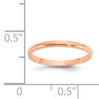 14K Rose Gold Madi K Polished Ring