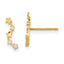 14k Madi K Curved Stars CZ Post Dangle Earrings