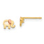 14k Madi K Two-tone Childrens MOP Elephant Post Earrings