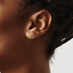 14K Gold Celtic Knot Earrings for Kids  Polished & Nickel-Free