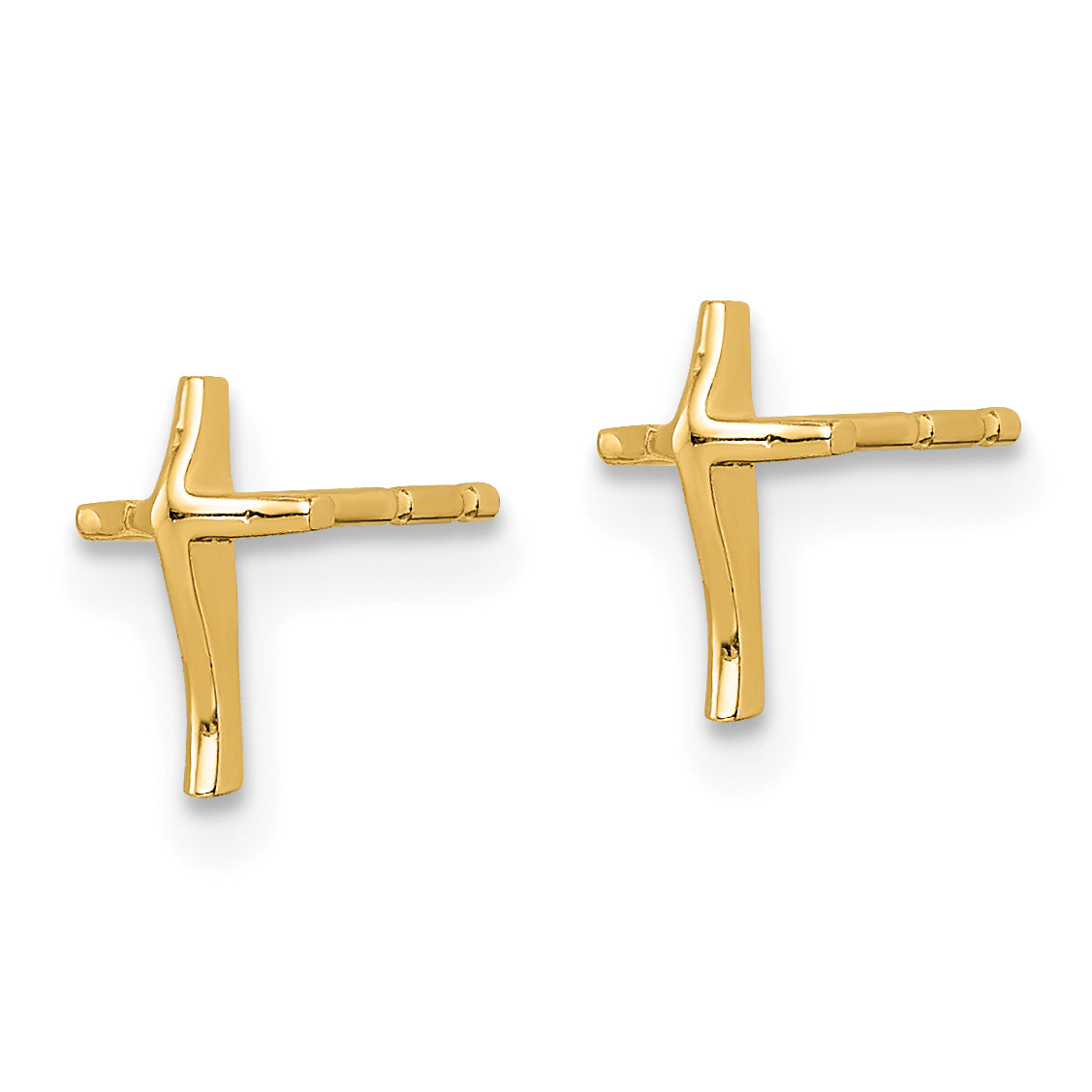 14k Madi K Cross Post Earrings Secondary image