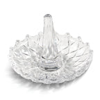 Round Ring Holder in Clear Glass