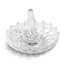 Round Ring Holder in Clear Glass