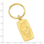 Gold-plated Kelly Waters Fish in Net Key Ring