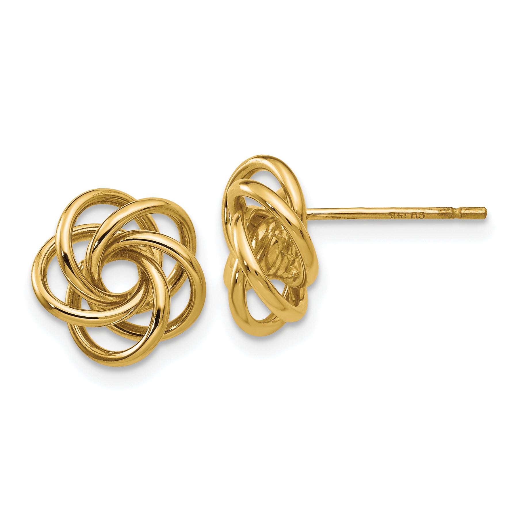 14k Love Knot Earrings Main image