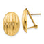 14k Polished Fancy Omega Back Post Earrings