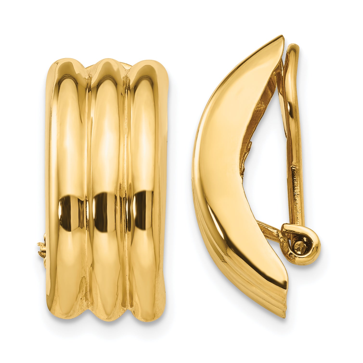 14k Omega Clip Non-pierced Earrings Main image