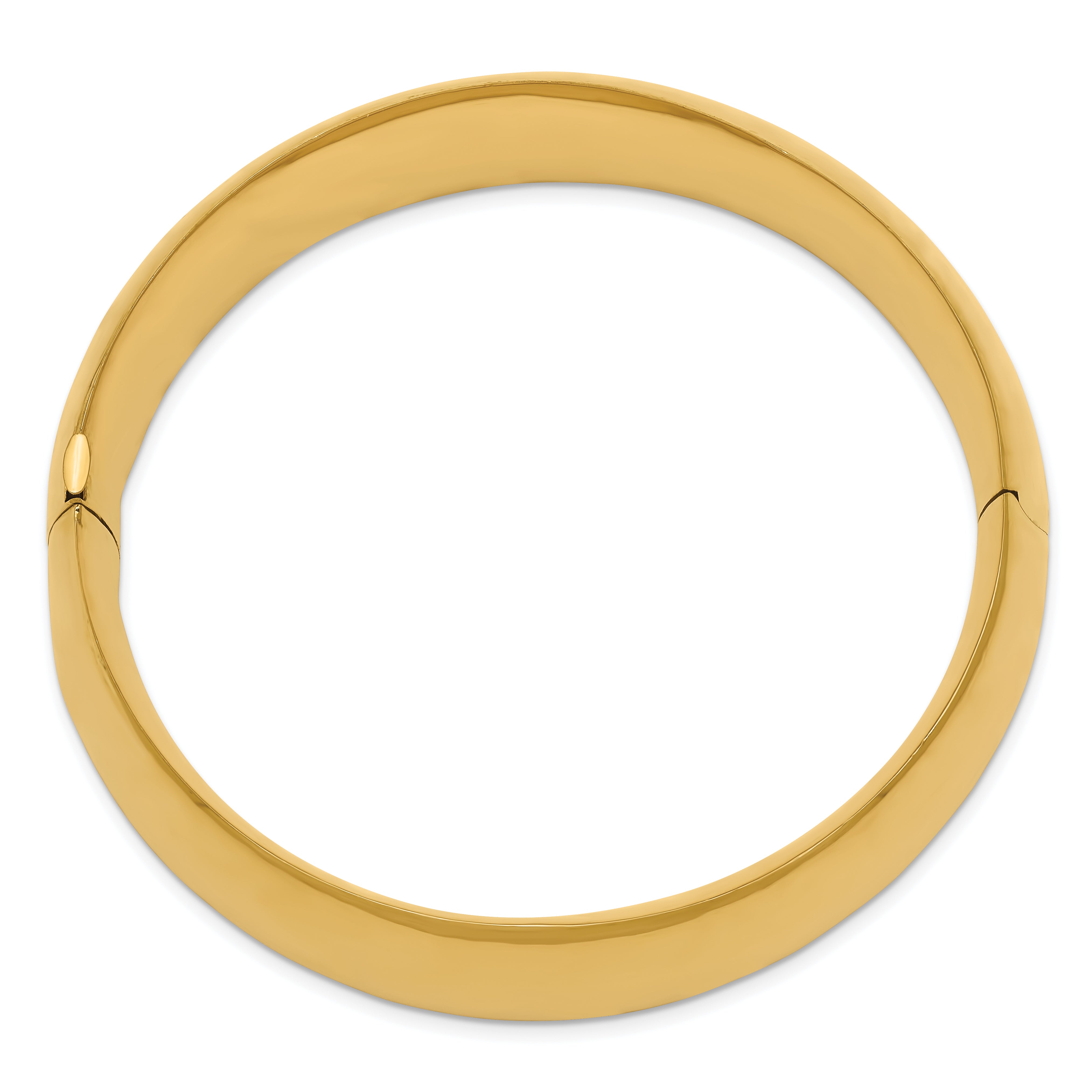14k 13/16 High Polished Hinged Bangle Bracelet Secondary image