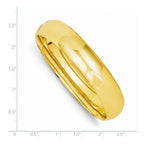 14k 9/16 High Polished Hinged Bangle Bracelet
