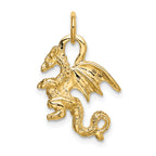 14K Gold 3D Dragon Charm for Men  Polished Elegant Design by Sophia Jewelers
