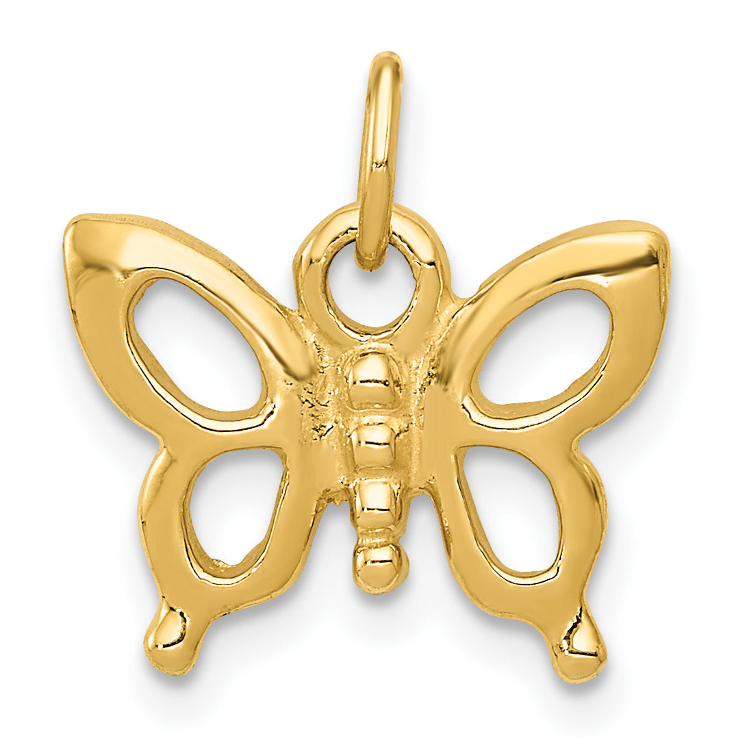 14k Solid Polished Butterfly Charm Main image