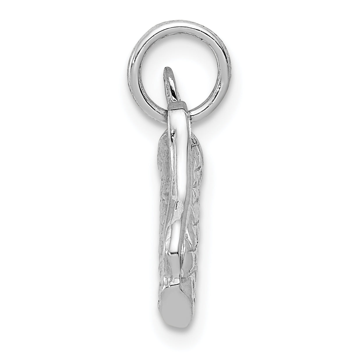 14K White Gold 3D Golf Bag Charm with Polished Rhodium Finish Men's Stylish Accessory Secondary image