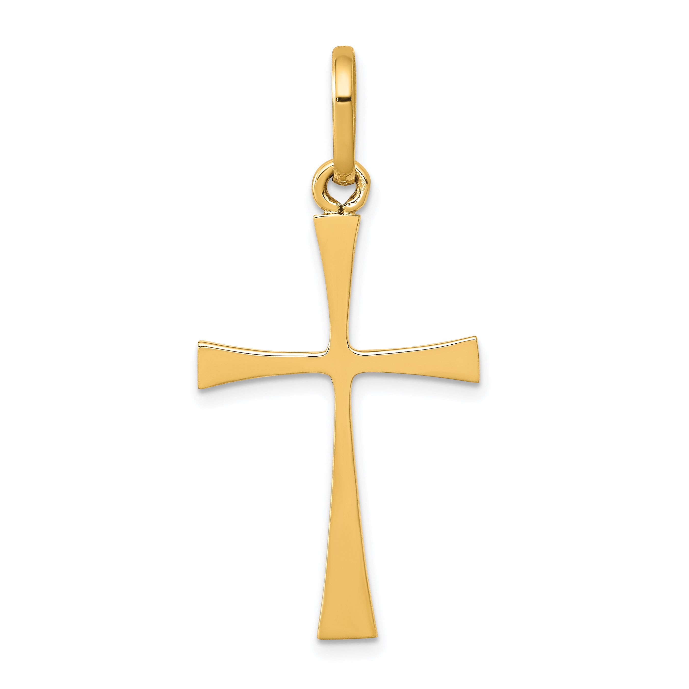 14k Polished Cross Pendant Main image