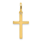 14k Hollow Cross Pendant
