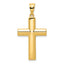 14k Hollow Cross Pendant