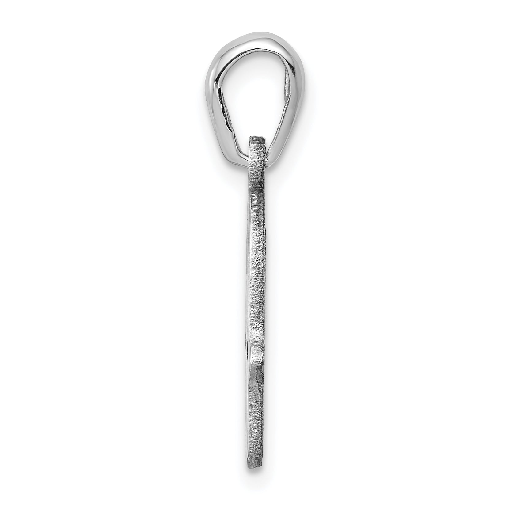 14K White Gold Star of David Chamseh Pendant with Polished Back Secondary image